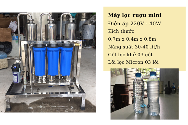 Máy lọc rượu loại bỏ các loại độc tố có trong rượu, giải quyết triệt để vấn đề ngộ độc rượu